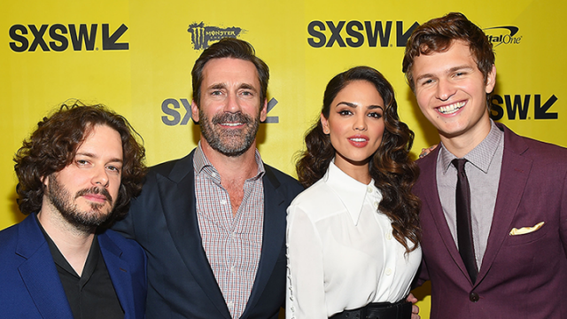 2017 SXSW Film Premiere of Baby Driver with director Edgar Wright, actors Jon Hamm, Eiza Gonzalez, and Ansel Elgort – Photo by Matt Winkelmeyer