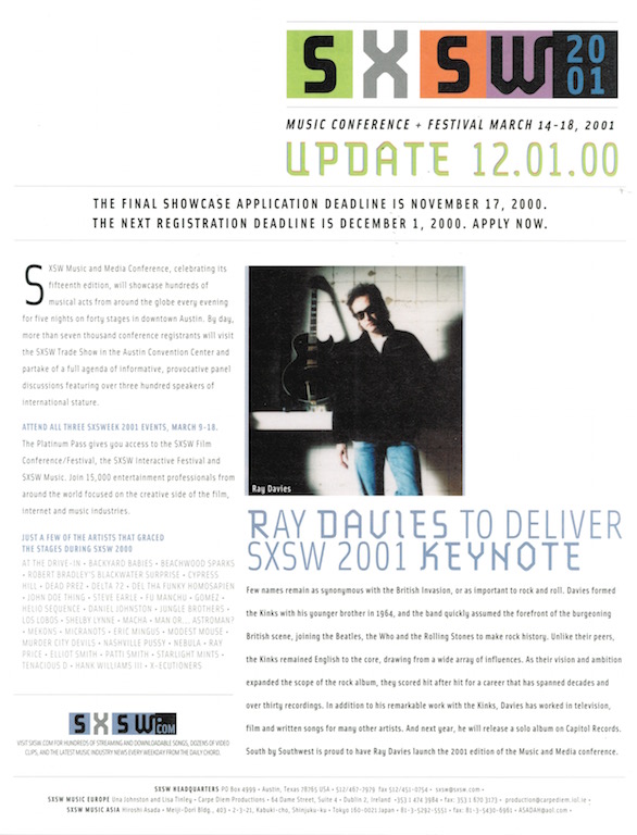 SXSW 2001 Brochure