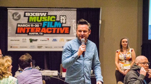 SXSW 2016 Design Track session with Dr Frederik G Pferdt. Photo by Cruz Mendez.