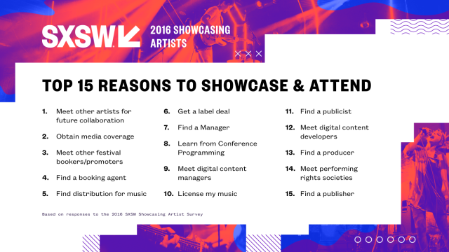 Why Artists Attend SXSW