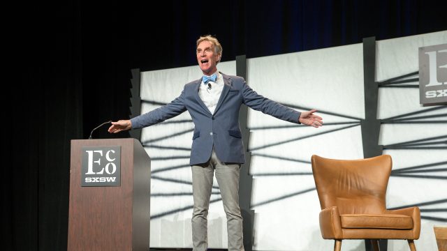 SXSW Eco 2016 – Bill Nye Keynote: The Optimistic View for Merging Energy and Climate Policies – Photo by Steve Rogers