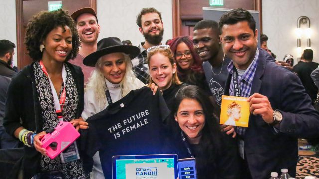 The EntertainAR Team at SXSW Hackathon in 2017