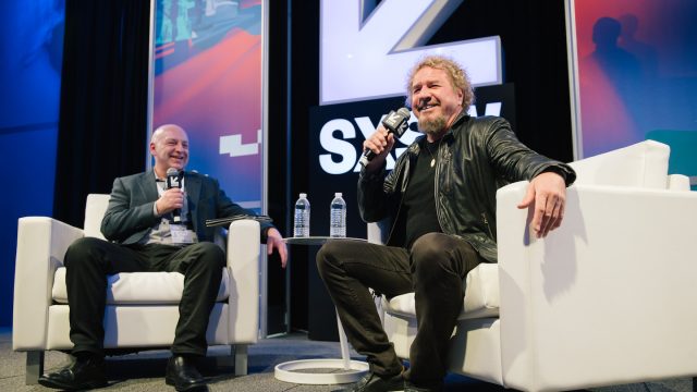 Sammy Hagar and Mide Snider photo by Danny Matson