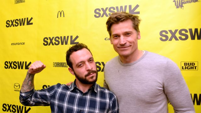 AUSTIN, TX - MARCH 11: Director Evan Katz (L) and actor Nikolaj Coster-Waldau attend the premiere of 