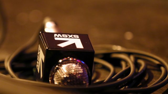 SX microphone - Photo by Diego Donamaria/Getty Images