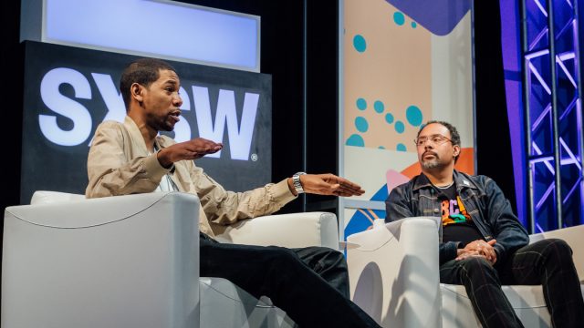 Featured Speaker Young Guru with Rodney Sampson - Photo by Levi Thompson