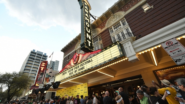 AUSTIN, TX - MARCH 17: General view of the "Isle of Dogs" marquis at the premiere during the 2018 SXSW Conference and Festivals at Paramount Theatre on March 17, 2018 in Austin, Texas. (Photo by Michael Loccisano/Getty Images for SXSW)