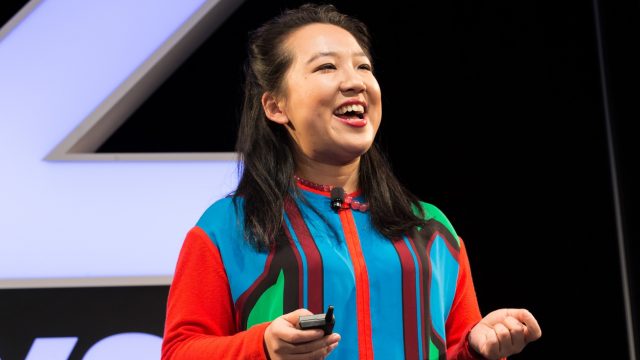 Yiying Lu during SXSW 2018 Session Create Cross-Culture Designs for a Global Audience - Photo by Shedrick Pelt