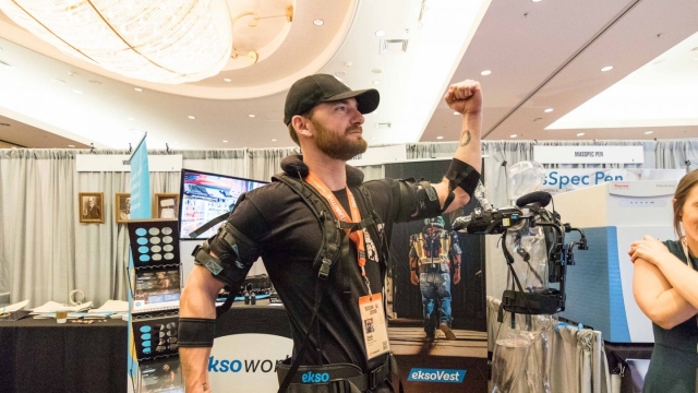 SXSW Interactive Innovation Awards 2018 Finalist Showcase Winner EksoVest - Photo by Steven Snow