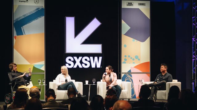 From left to right: Zach Anner, Kendall Mckinnon, Mediator, Shin Shimosawa - Photo by Kaylin Balderrama