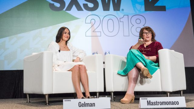 Women + The Power of Community SXSW 2018 session with Alyssa Mastromonaco & Audrey Gelman - Photo by Steven Snow