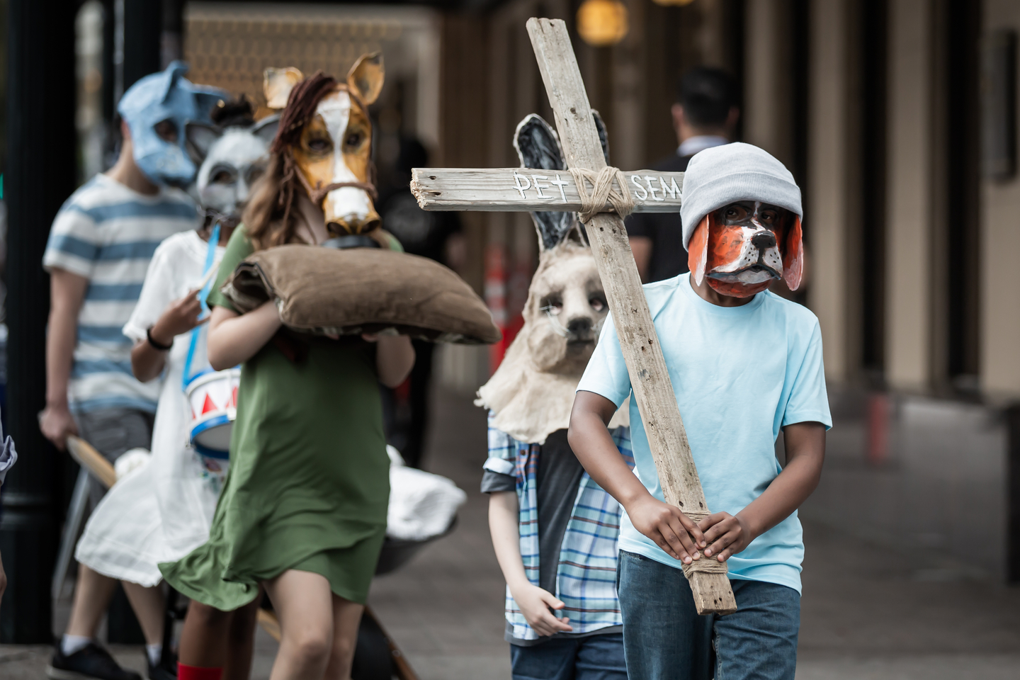 Pet Sematary parade on Congress Avenue. The movie will premiere Saturday 3/16 at the Paramount.