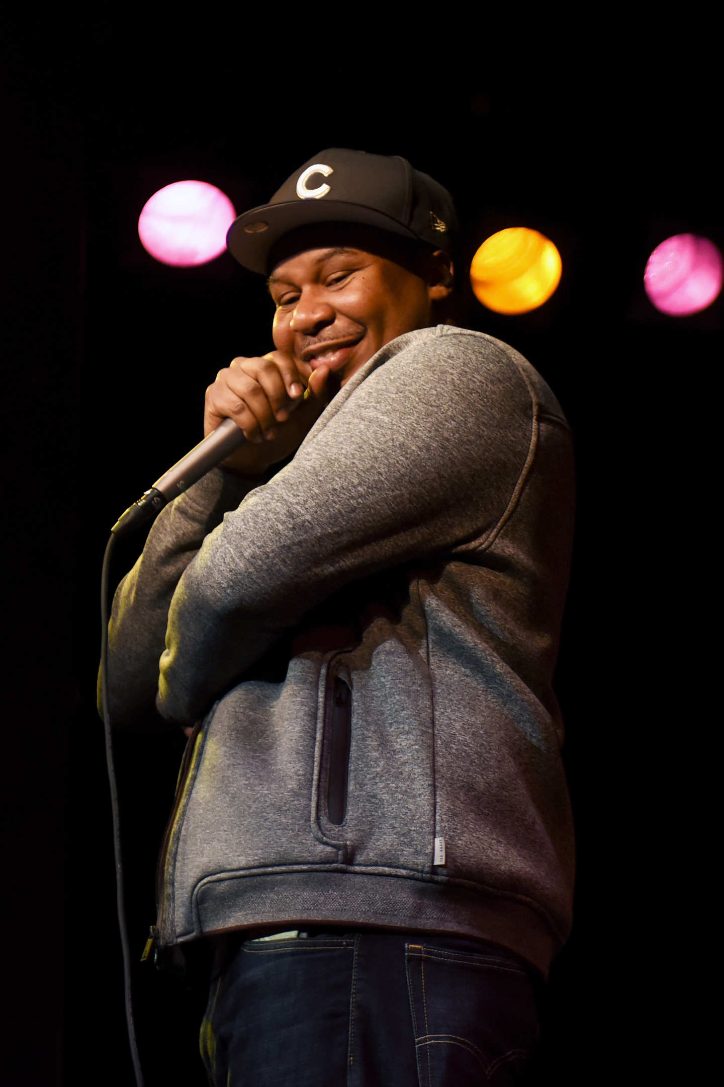 Roy Wood Jr. performs onstage at The Daily Show News Team Live at Esther's Follies.