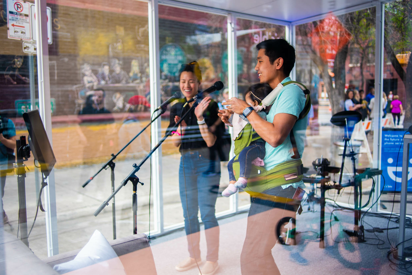 The Visible Music Box's Transparent recording studio at 6th and San Jacinto St. - Photo by Letitia Smith