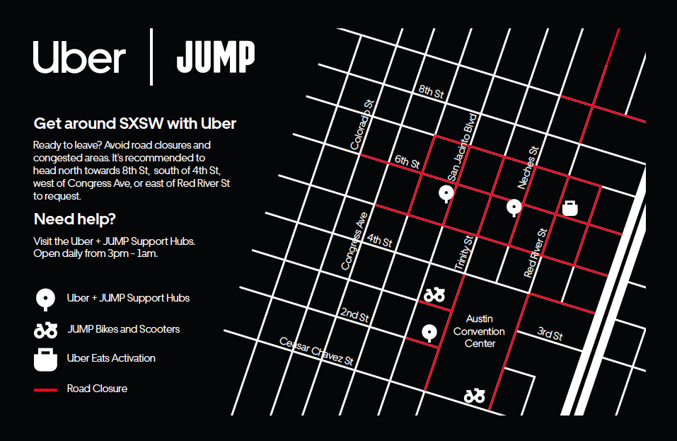 Uber jump outlet support