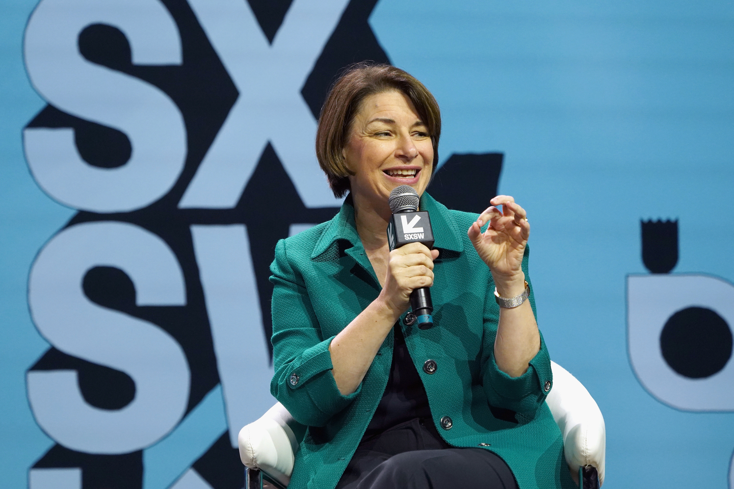 Amy Klobuchar at the Conversations About America's Future series at Austin City Limits Live at the Moody Theater. Photo by Amy E. Price/Getty Images for SXSW