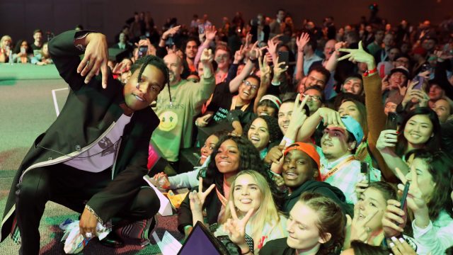 A$AP Rocky with the crowd at his Featured Session: Using Design 