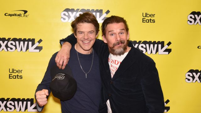 Jason Blum and Ethan Hawke attend their Featured Session. Photo by Dave Pedley/Getty Images for SXSW Jason Blum and Ethan Hawke attend their Featured Session. Photo by Dave Pedley/Getty Images for SXSW