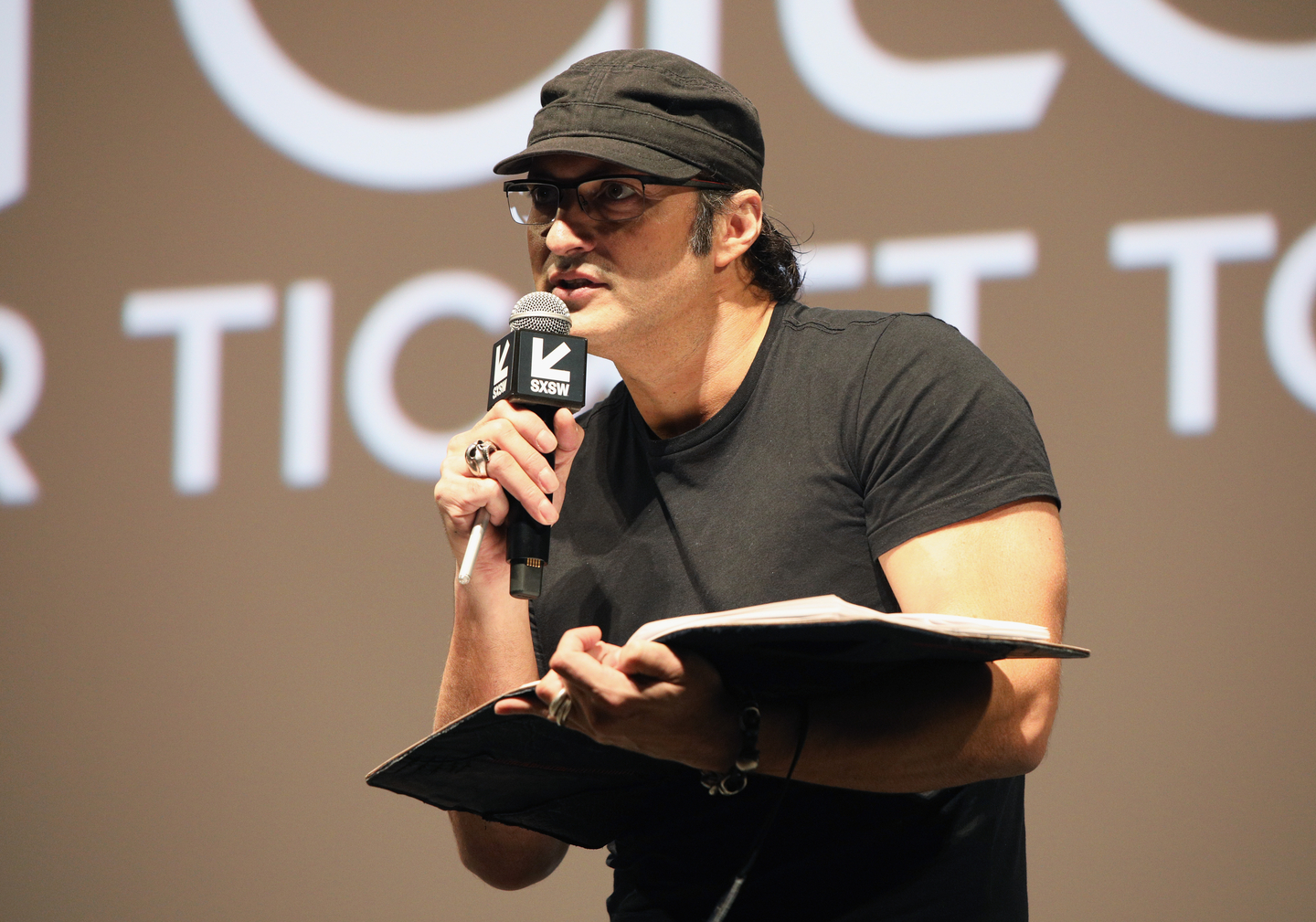 Robert Rodriguez speaks onstage at The Robert Rodriguez Film School - Photo by Mike Jordan/Getty Images for SXSW