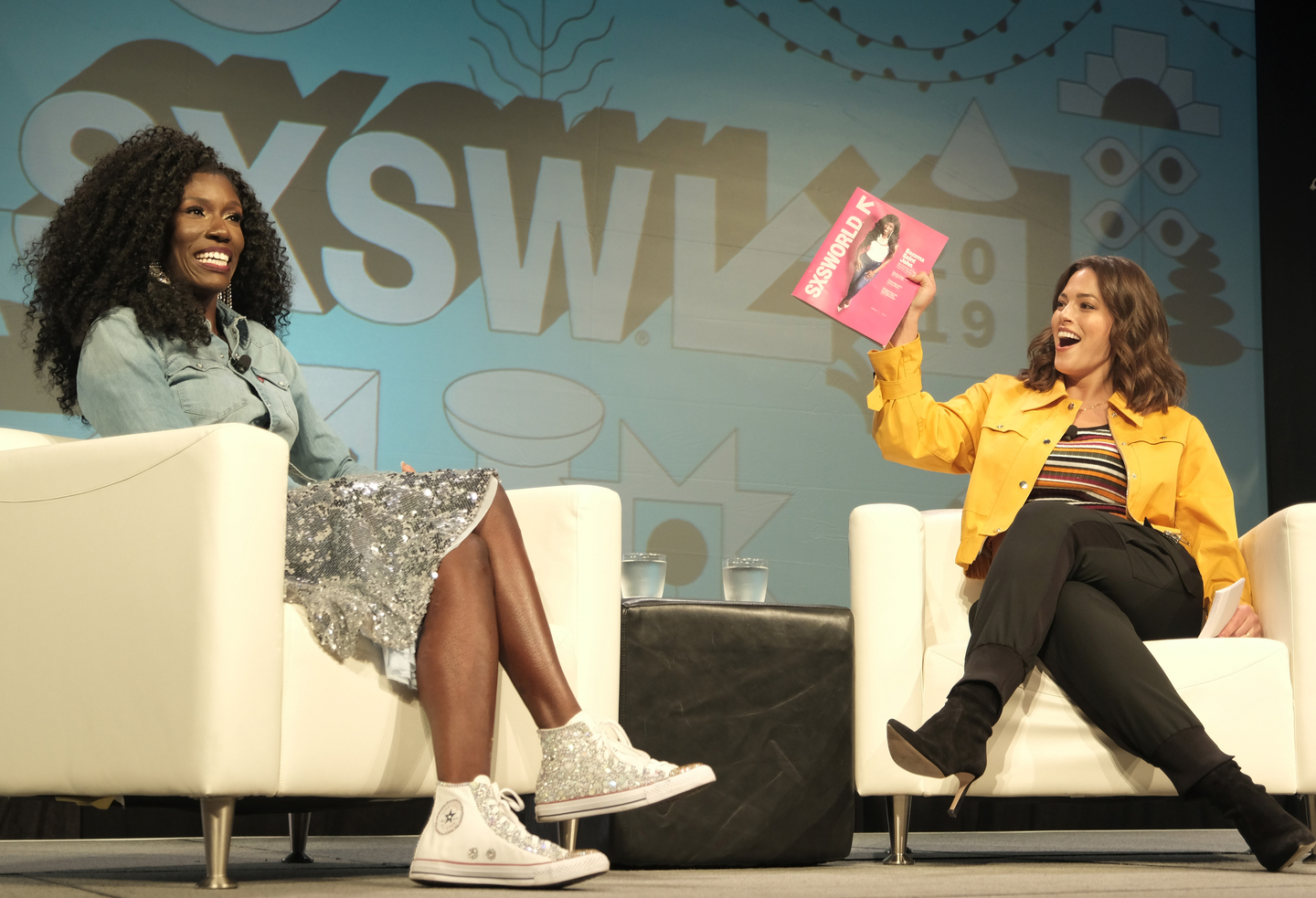 Bozoma Saint John and Ashley Graham speak onstage at her Convergence Keynote.