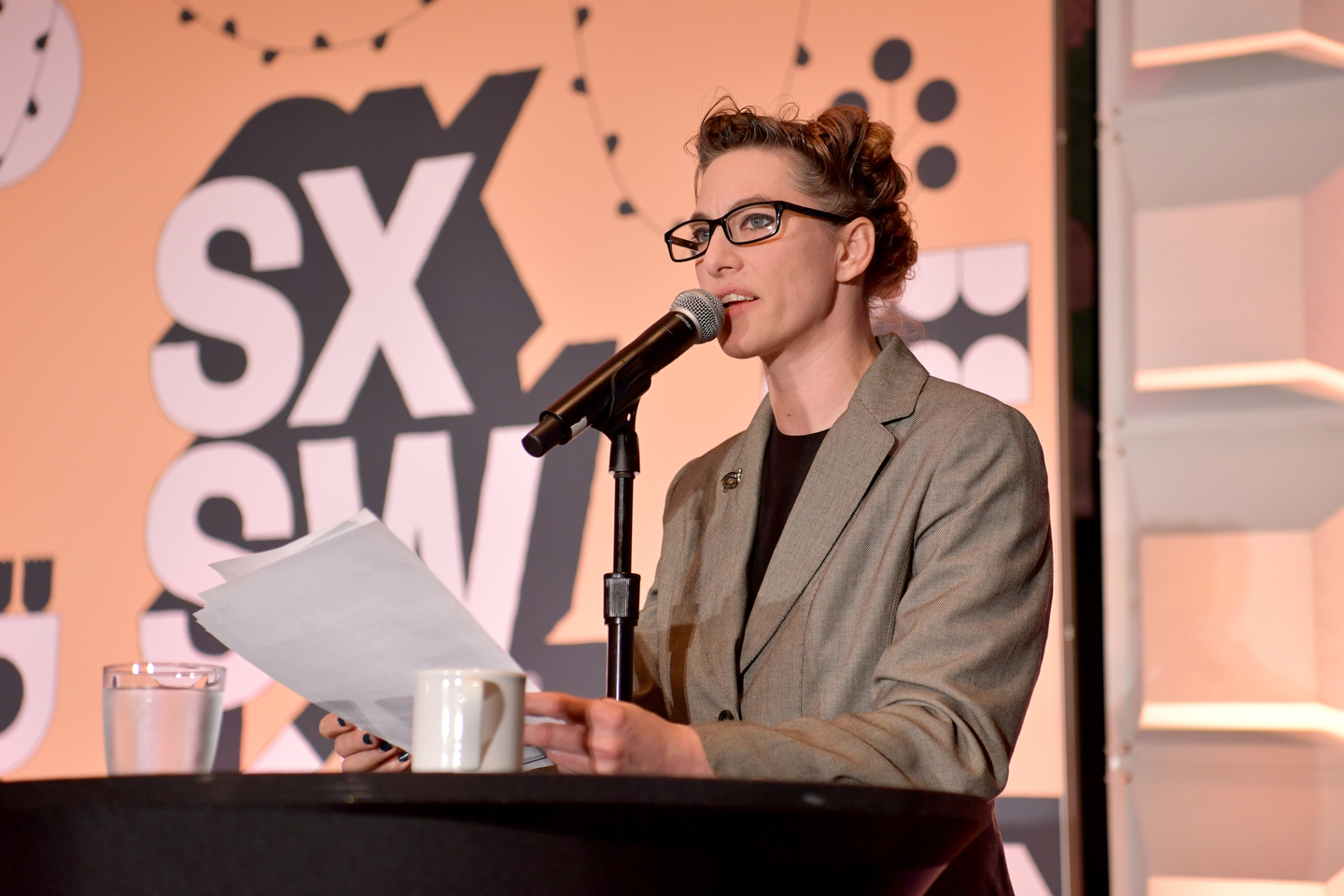 Amanda Palmer speaks onstage at her Featured Session.