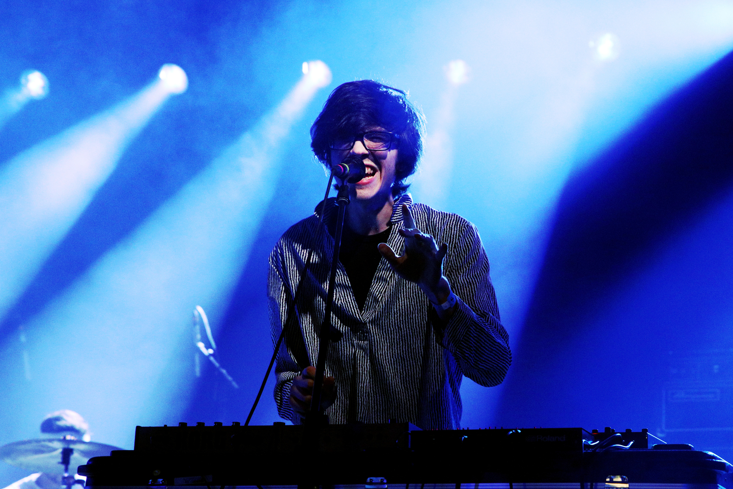 Will Toledo of Car Seat Headrest performs onstage at the Ticketmaster Music showcase at Stubb's.