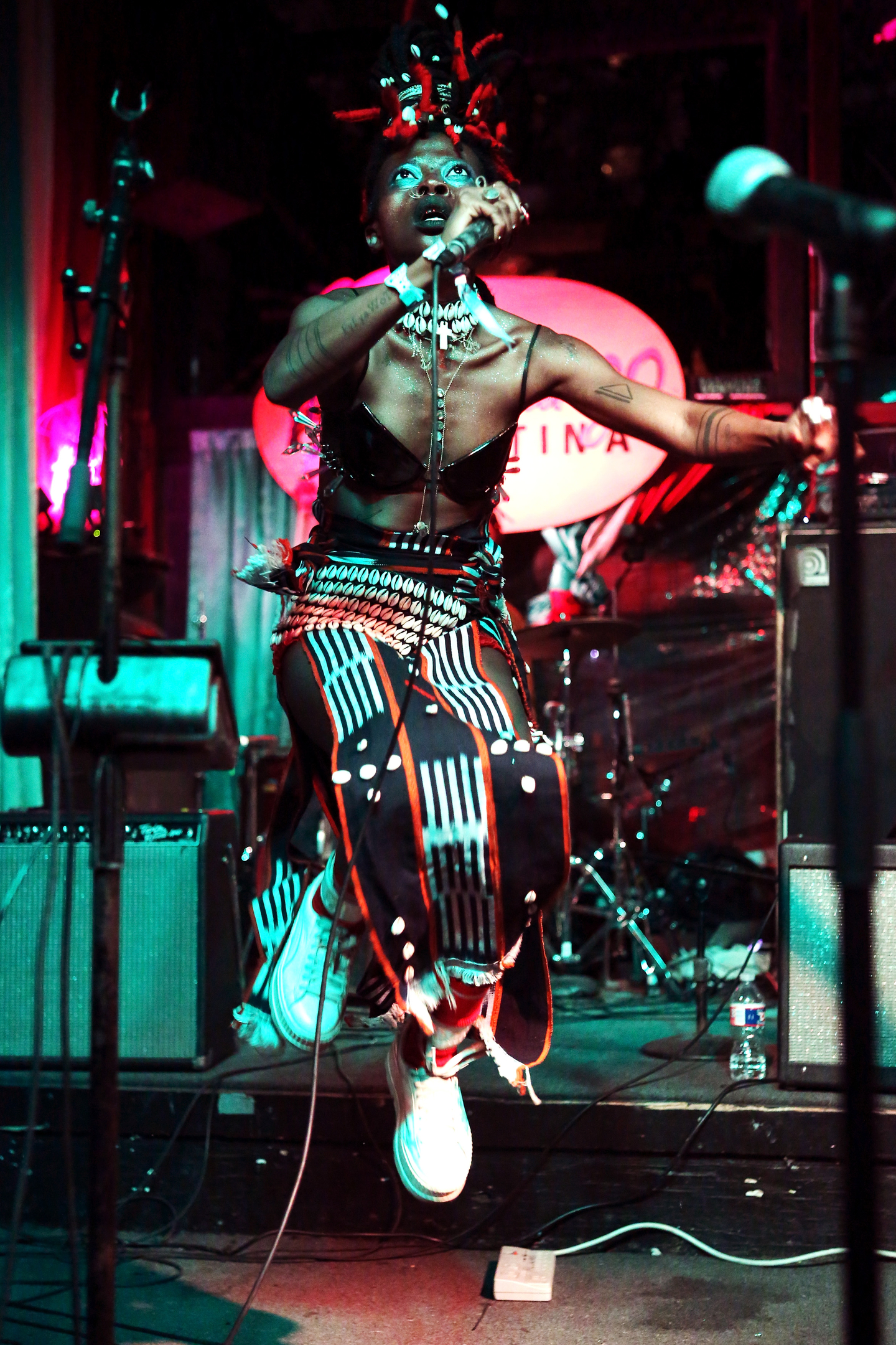 Jojo Abot performs onstage at WOMEX at Flamingo Cantina.