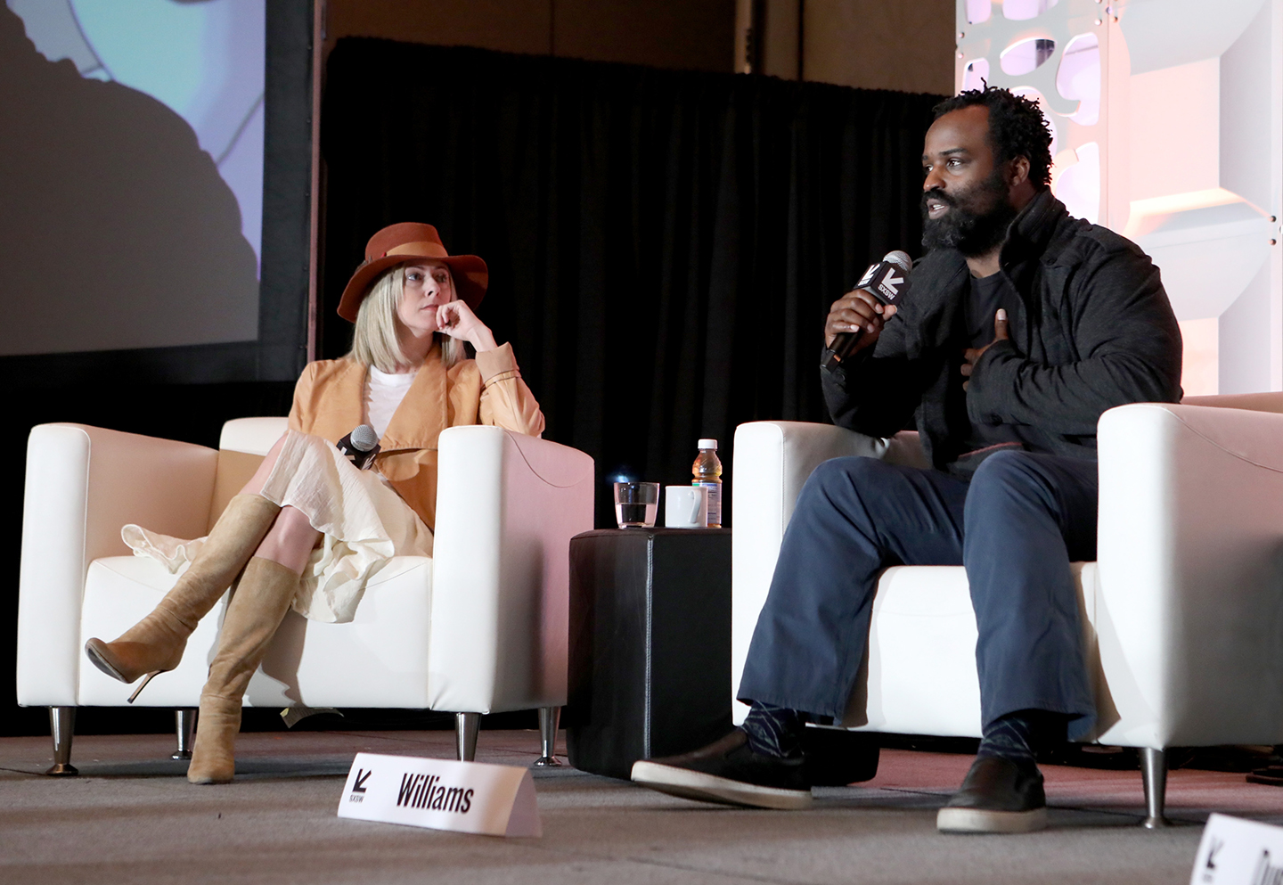 Linnea Miron and Ricky Williams at their Featured Session: Cannabis and Wellness: The Body and Beyond – Photo by Samantha Burkardt/Getty Images for SXSW