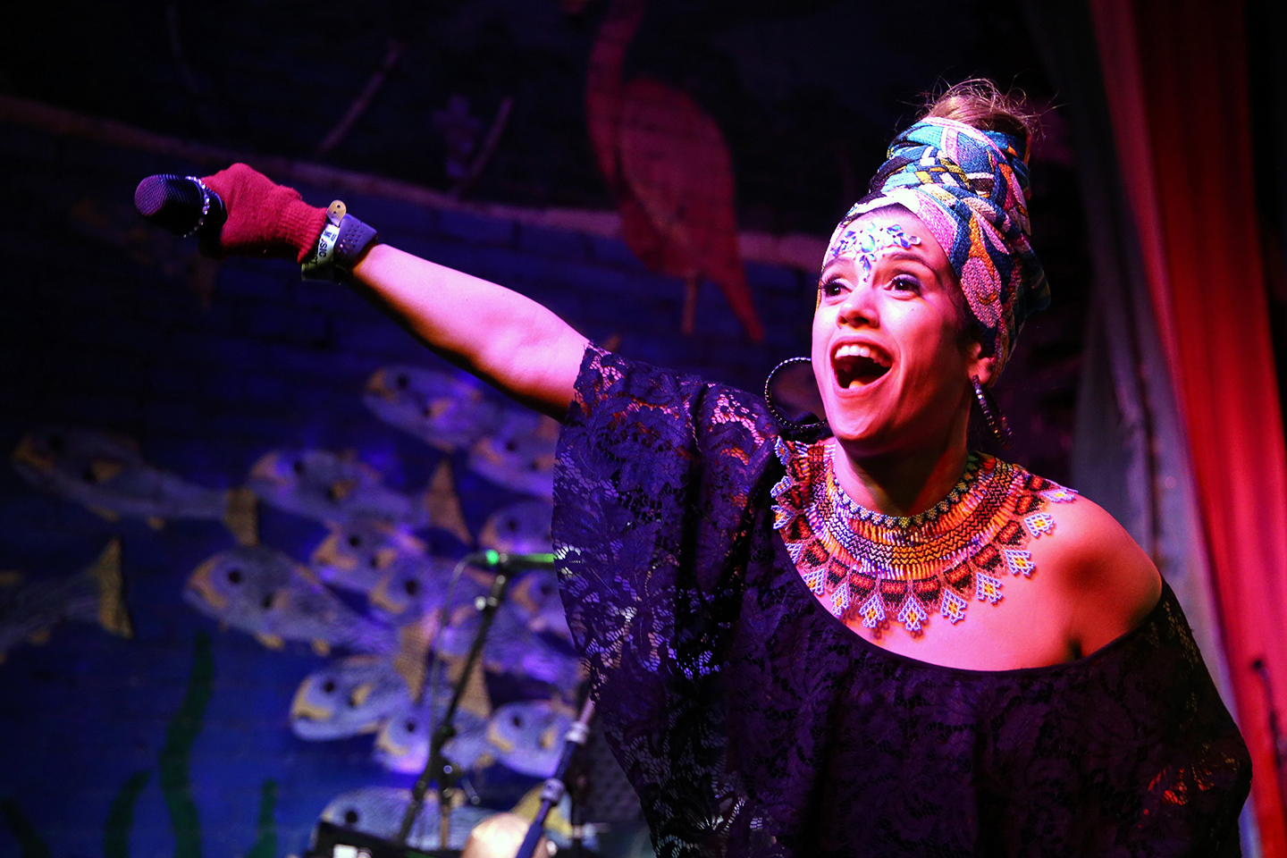 Sarah Sophia of MONOPHONICOS performs at Flamingo Cantina, presented by BMI Sonidos Alternos – Photo by Hutton Supancic/Getty Images for SXSW