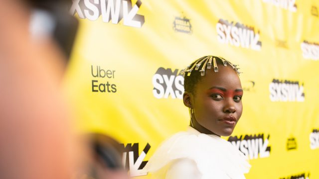 Lupita Nyong'o attends the Us world premiere at the Paramount Theater. Photo by Matt Winkelmeyer/Getty Images for SXSW