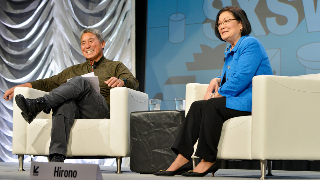 Senator Mazie Hirono with Guy Kawasaki - 2019 - Photo by Nicola Gell_Getty Images for SXSW