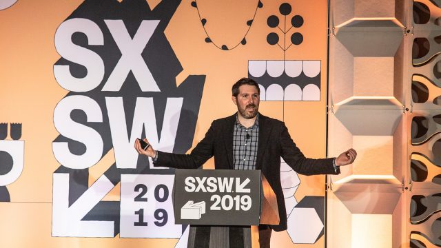 What Does Healthy Technology Look Like? Eli Pariser at SXSW 2019 - Photo by Sofie Milton