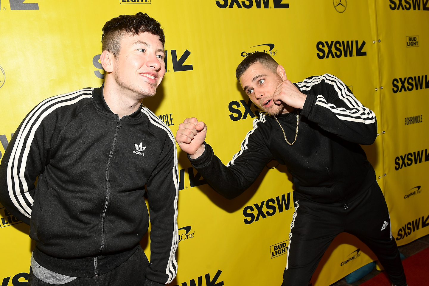Jared Abrahamson and Barry Keoghan at the American Animals Red Carpet. Photo by Matt Winkelmeyer/Getty Images for SXSW