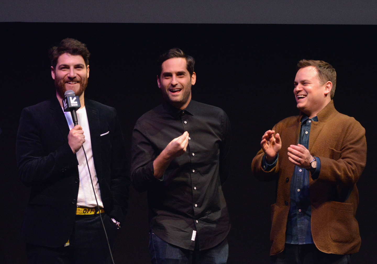 Adam Pally, Doug Mand, and Dan Gregor at the Most Likely To Murder World Premiere. Photo by Rita Quinn/Getty Images for SXSW