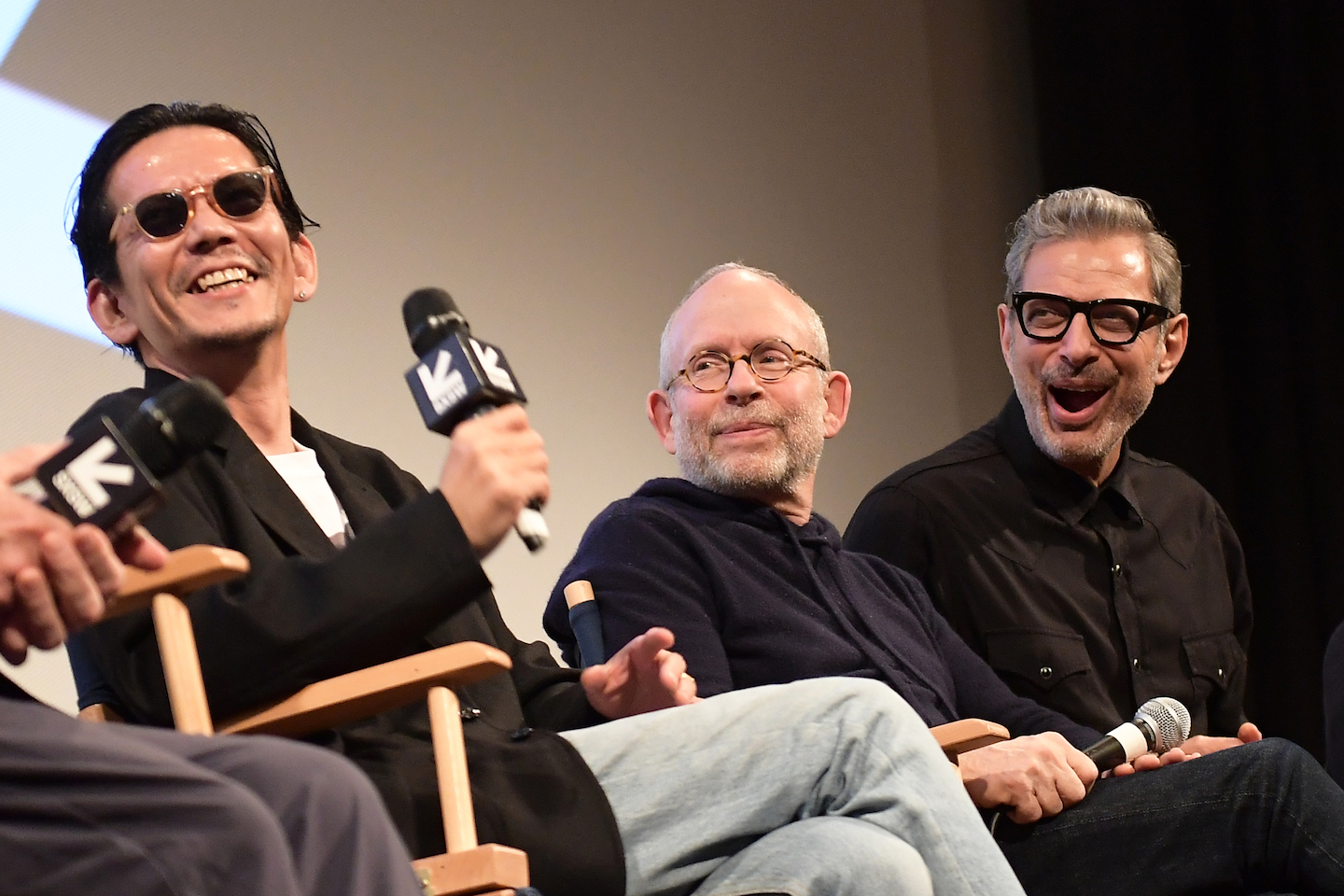 Kunichi Nomura, Bob Balaban, and Jeff Goldblum at the Isle of Dogs North American Premiere. Photo by Matt Winkelmeyer/Getty Images for SXSW