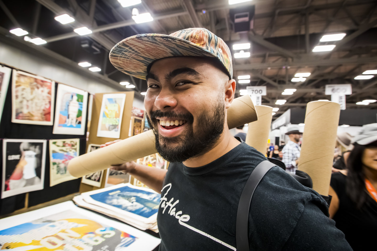 Flatstock Attendee. Photo by Aaron Rogosin