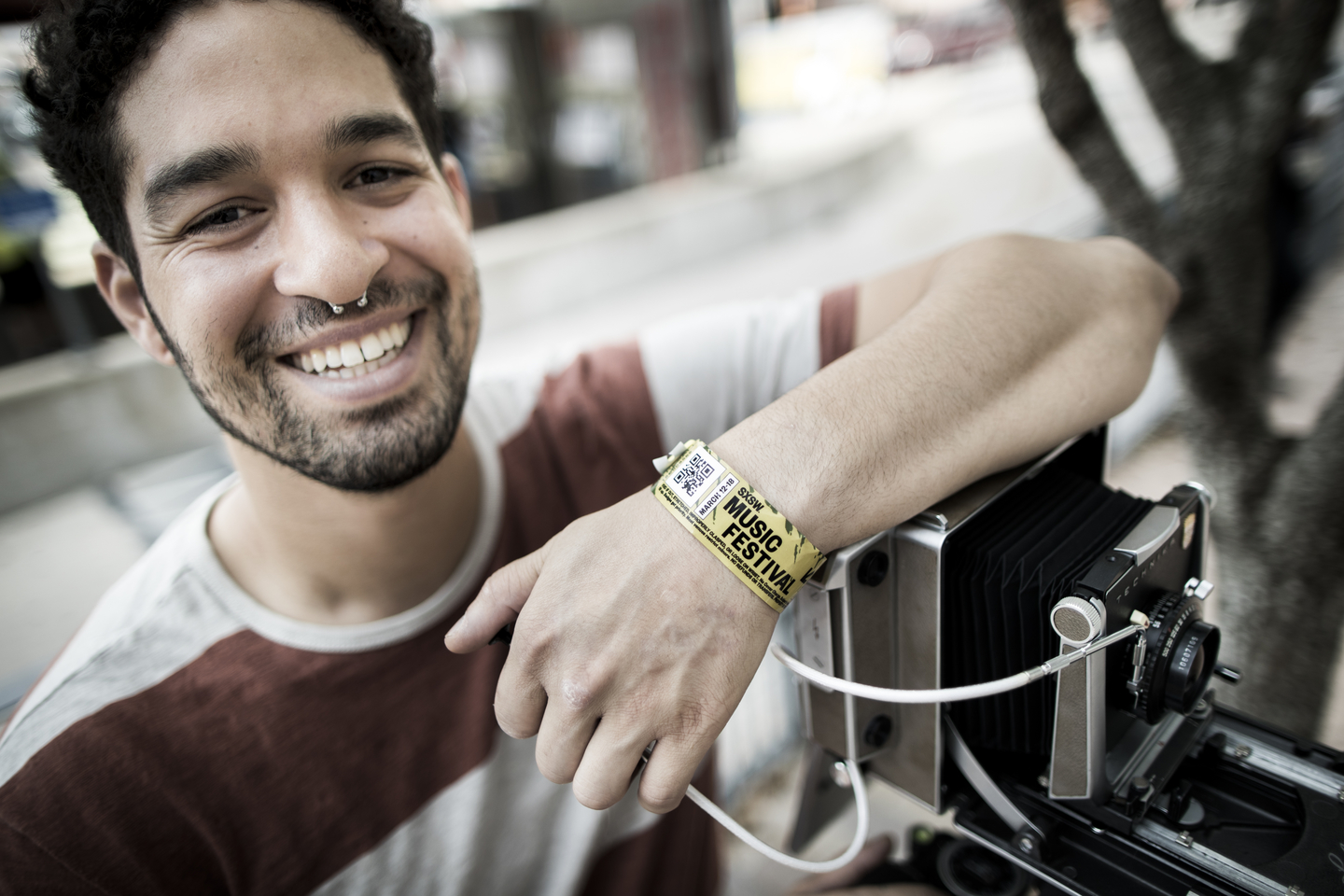 Music Festival Attendee. Photo by Aaron Rogosin