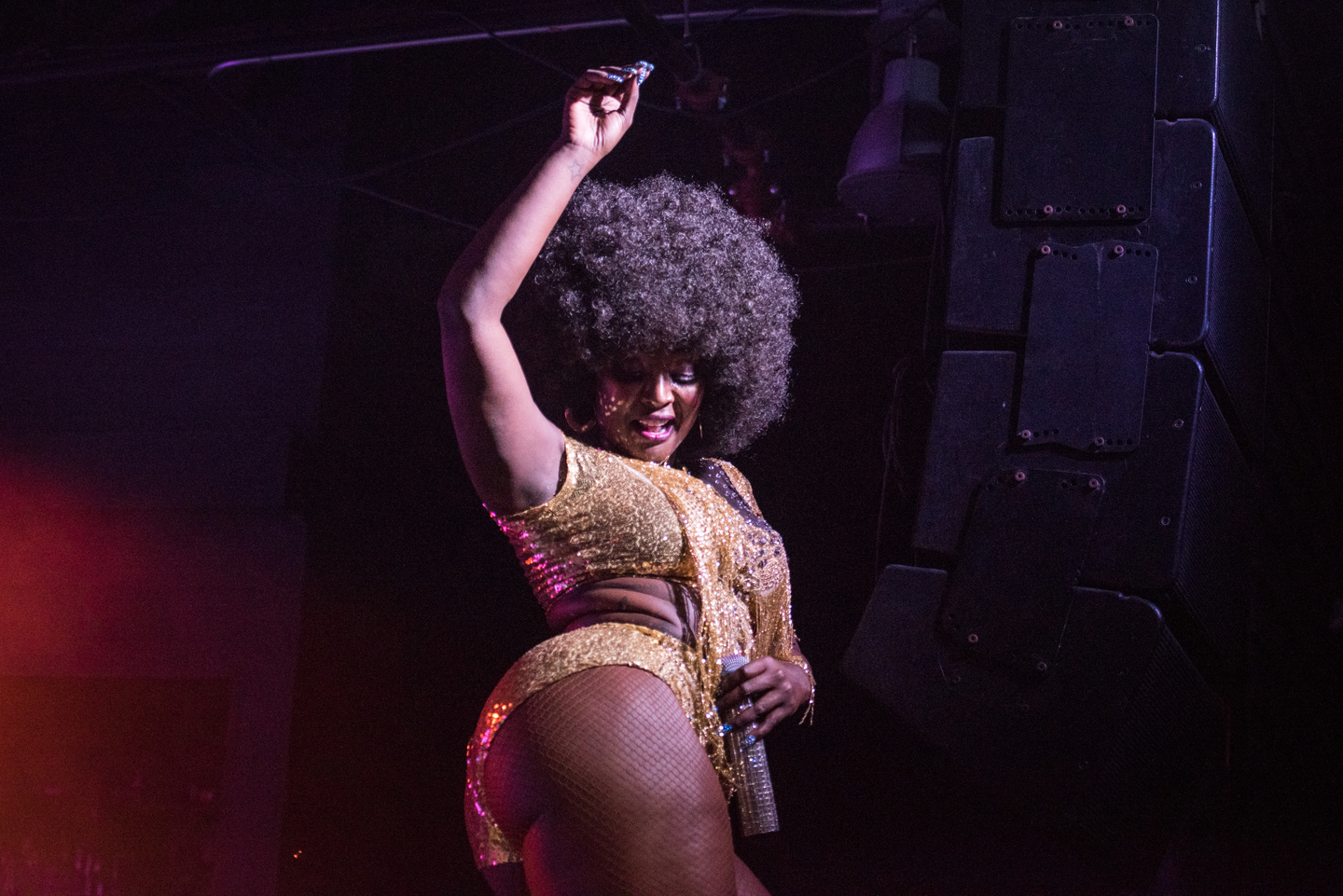 Amara La Negra, presented by Meow Wolf: Fractallage. Photo by Tico Mendoza