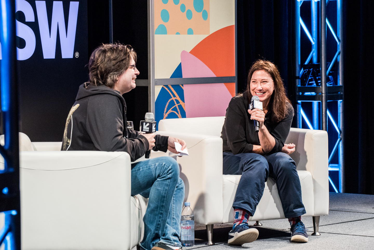 Two indie music veterans convened for “A Conversation with Kim Deal & Steve Albini.”
