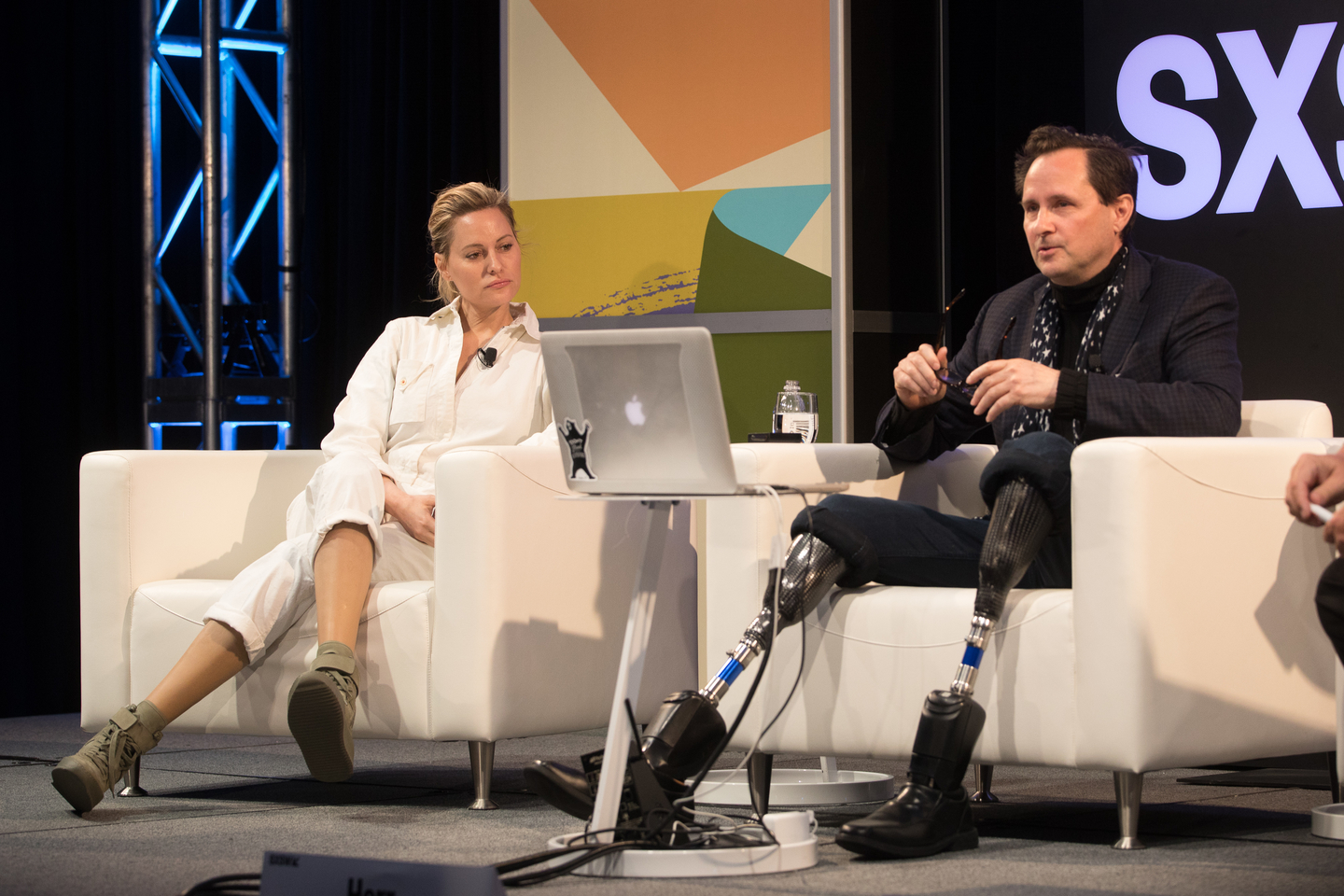 Aimee Mullins and Hugh Herr at 