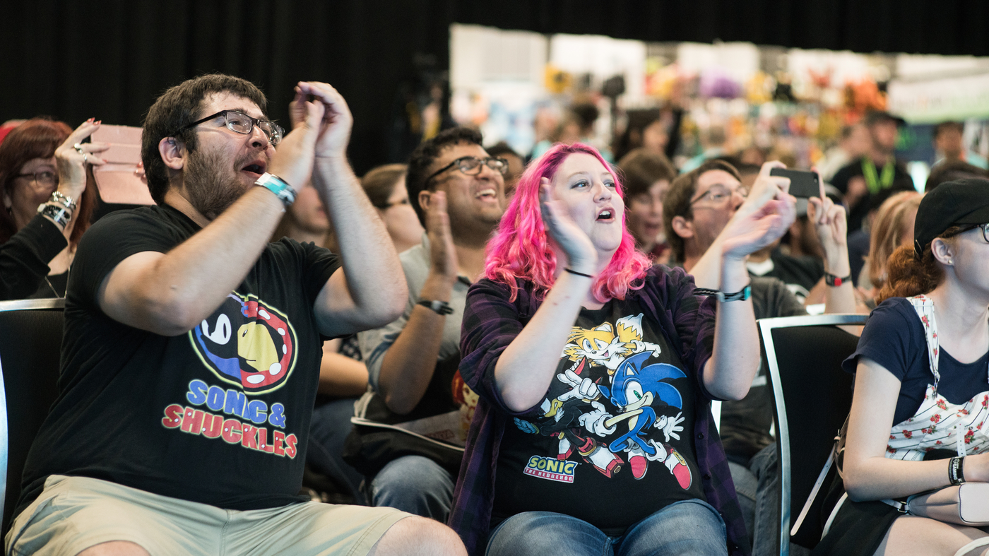 Gotta Go Fast: The Official Sonic the Hedgehog Panel. Photo by Marie Ketring