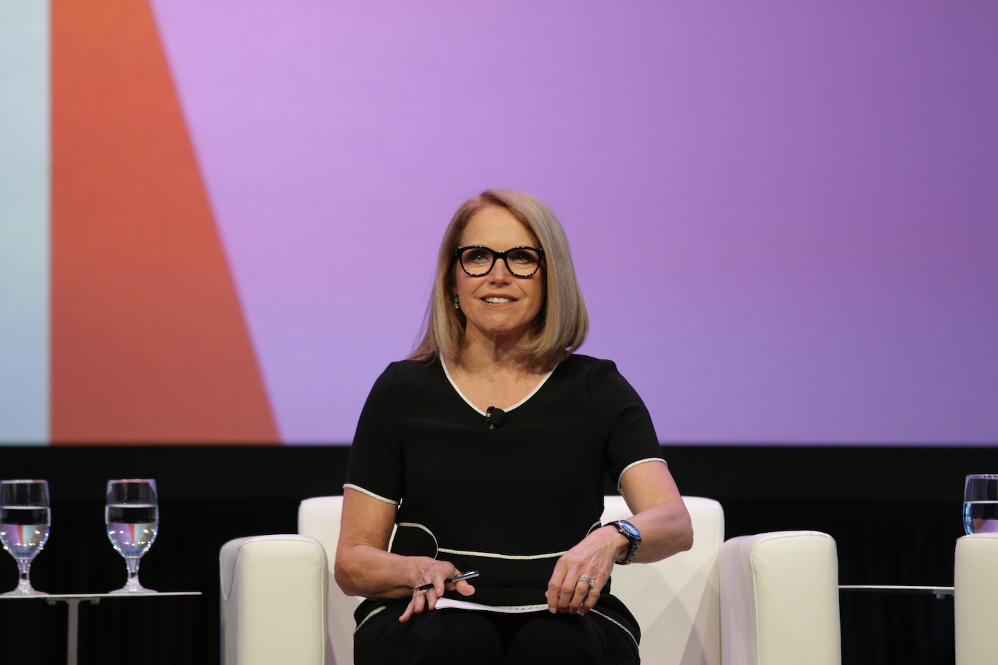 Katie Couric recorded a live podcast in Ballroom D. Photo by Carly Hughes