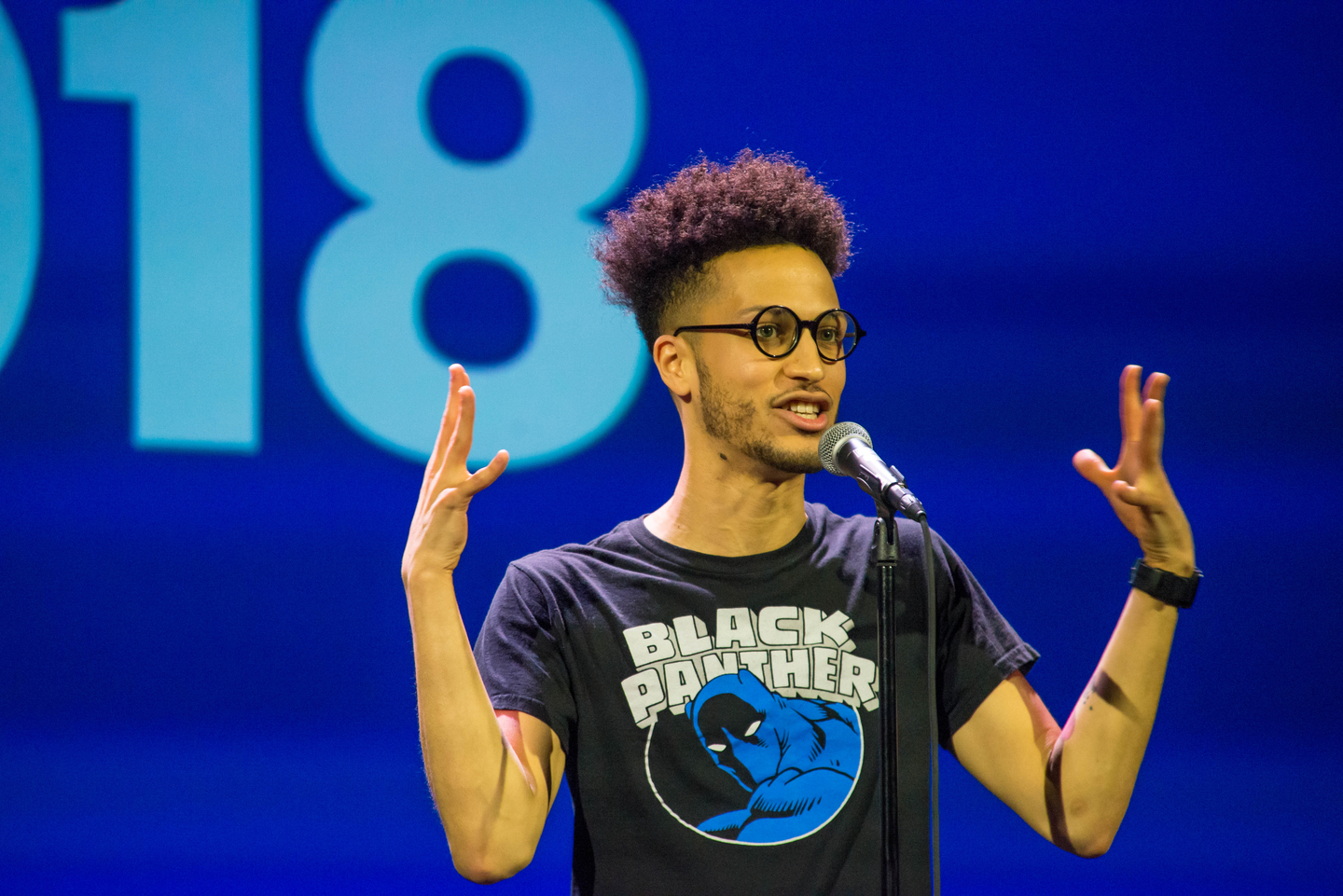 Chris De La Cruz from The Moth Storytellers performing the Opening Keynote: 