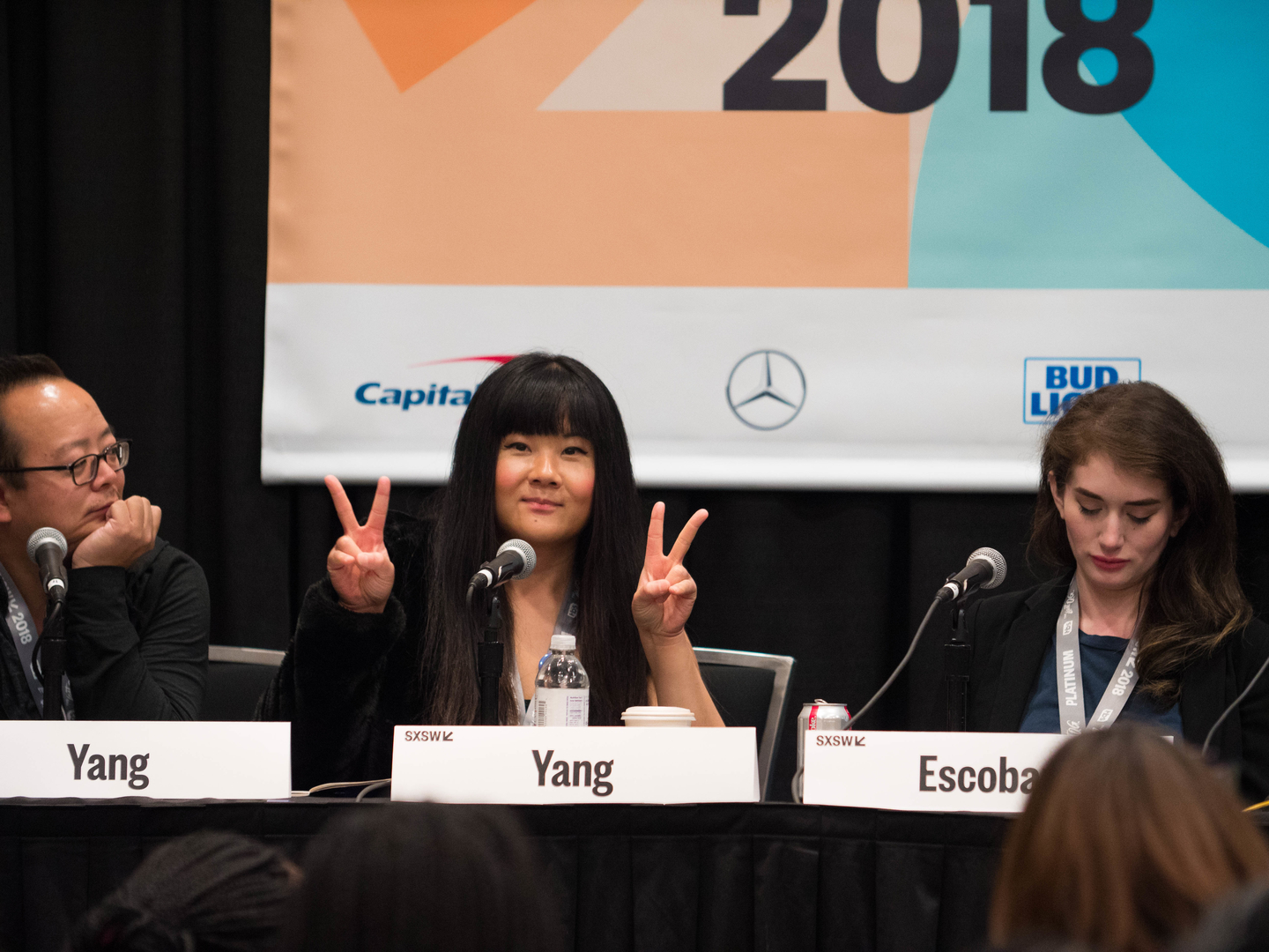 Jeff Yang, Jenny Yang, and Sam Escobar at 