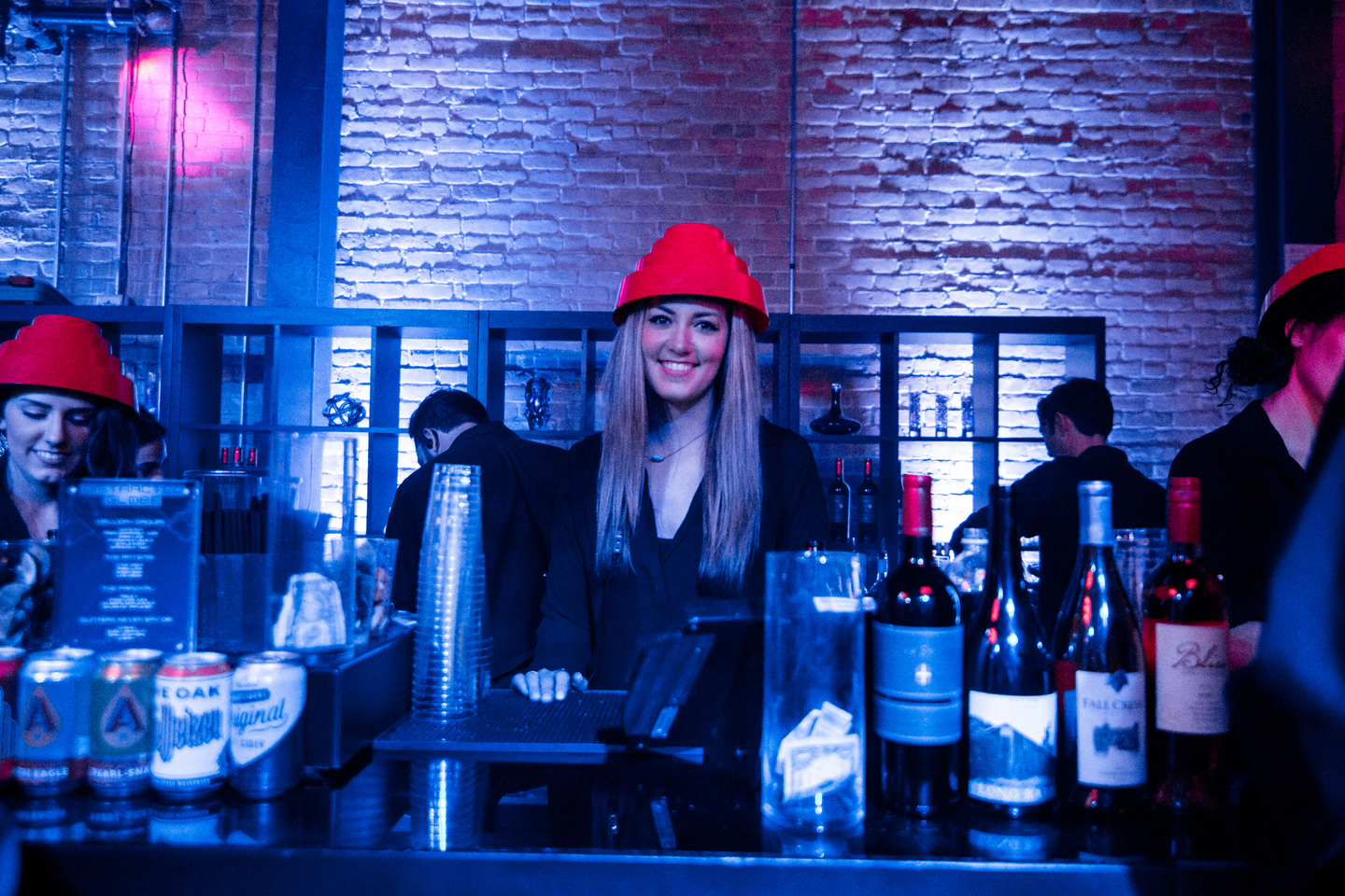 Ready Player One Bartender at Brazos Hall. Photo by Alexa Gonzalez Wagner