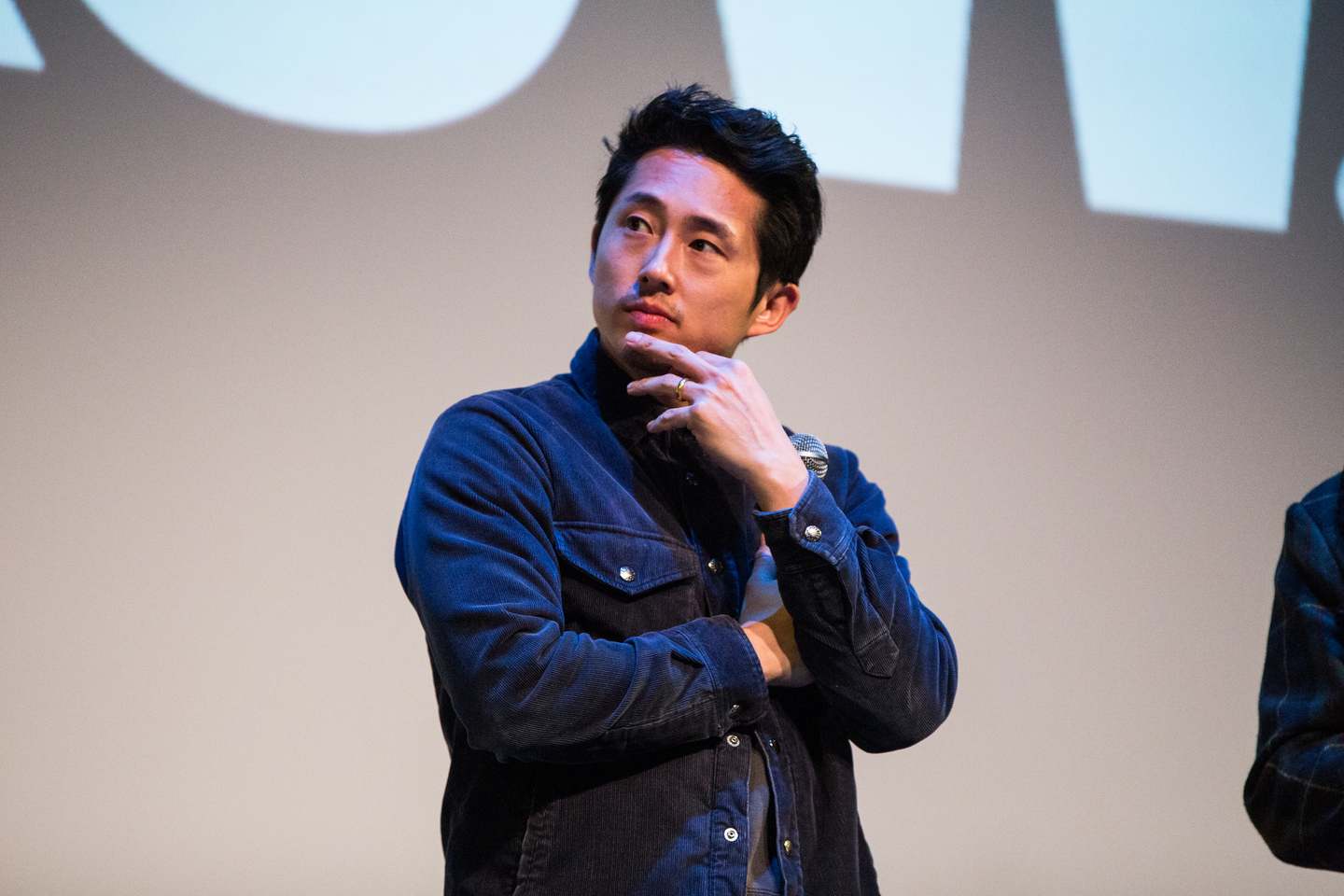 Steven Yeun at the Sorry to Bother You Q&A. Photo by Alexa Gonzalez Wagner