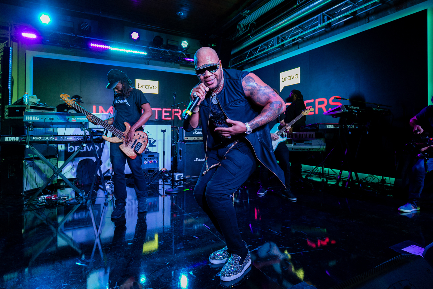 Flo-Rida performed at the “Cocktails & Cons by Bravo’s Imposters” party. Photo by Waytao Shing