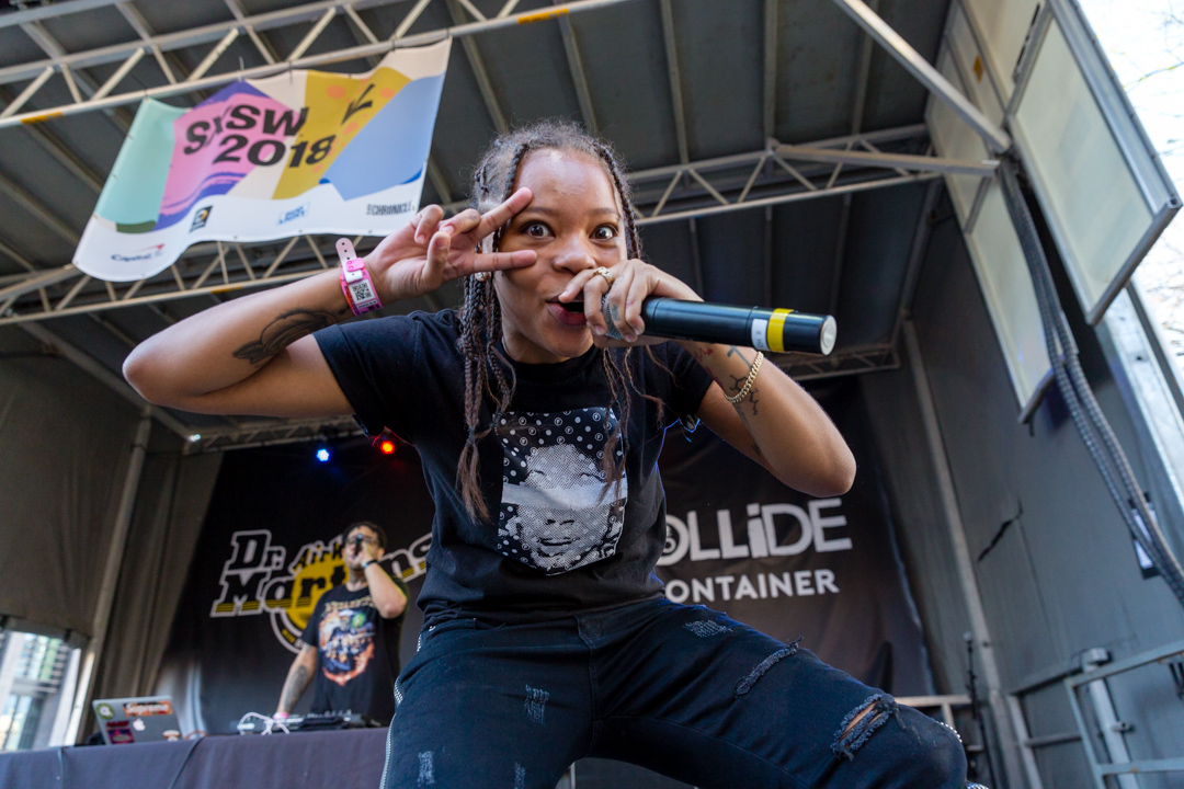 Kodie Shane was at Friday afternoon’s Dr. Martens Presents; COLLiDE at Container Bar party. Photo by Waytao Shing