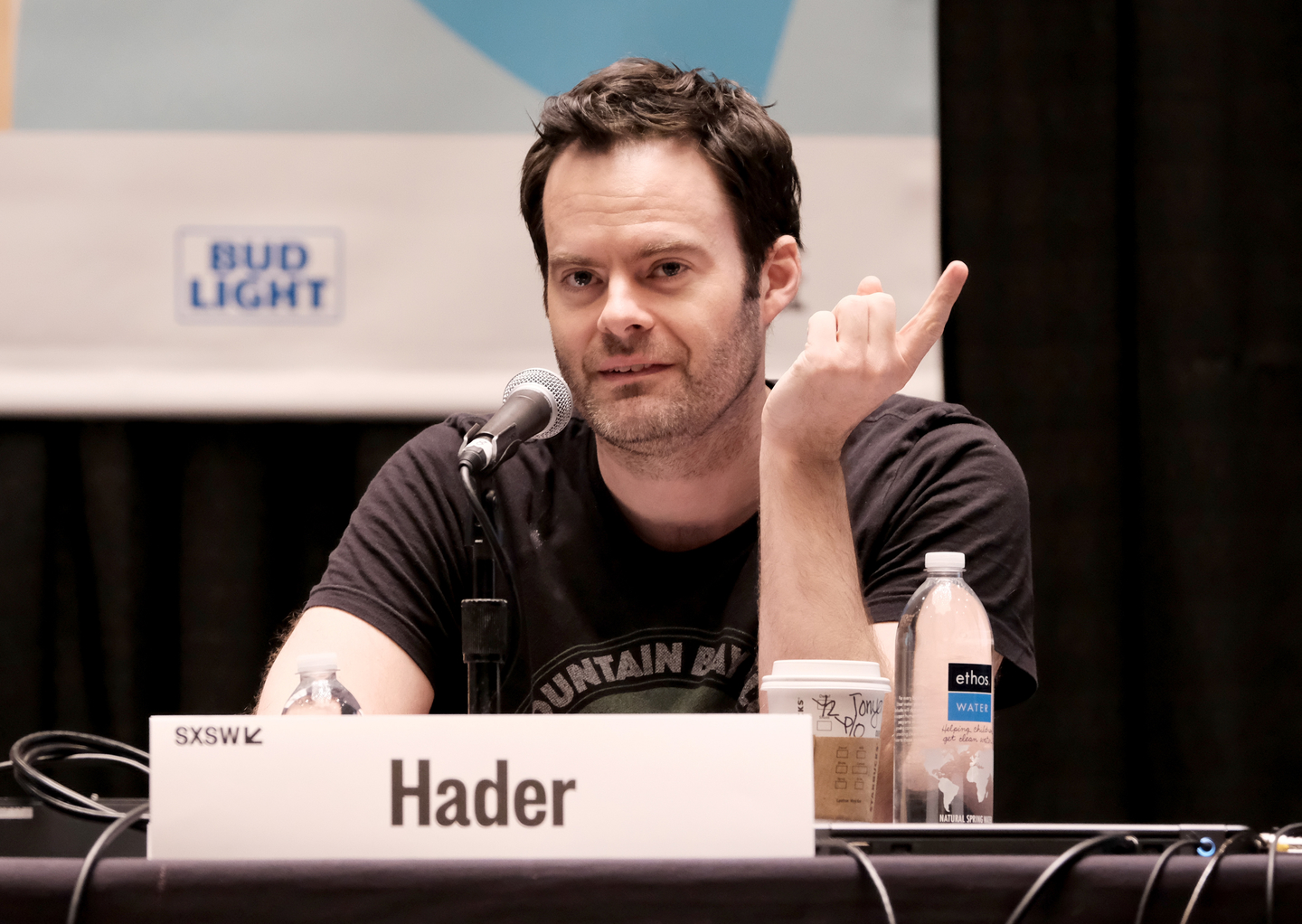 Bill Hader, in town for the World Premiere of Barry, joined the “Maltin on Movies” panel. Photo by Hubert Vestil/Getty Images for SXSW