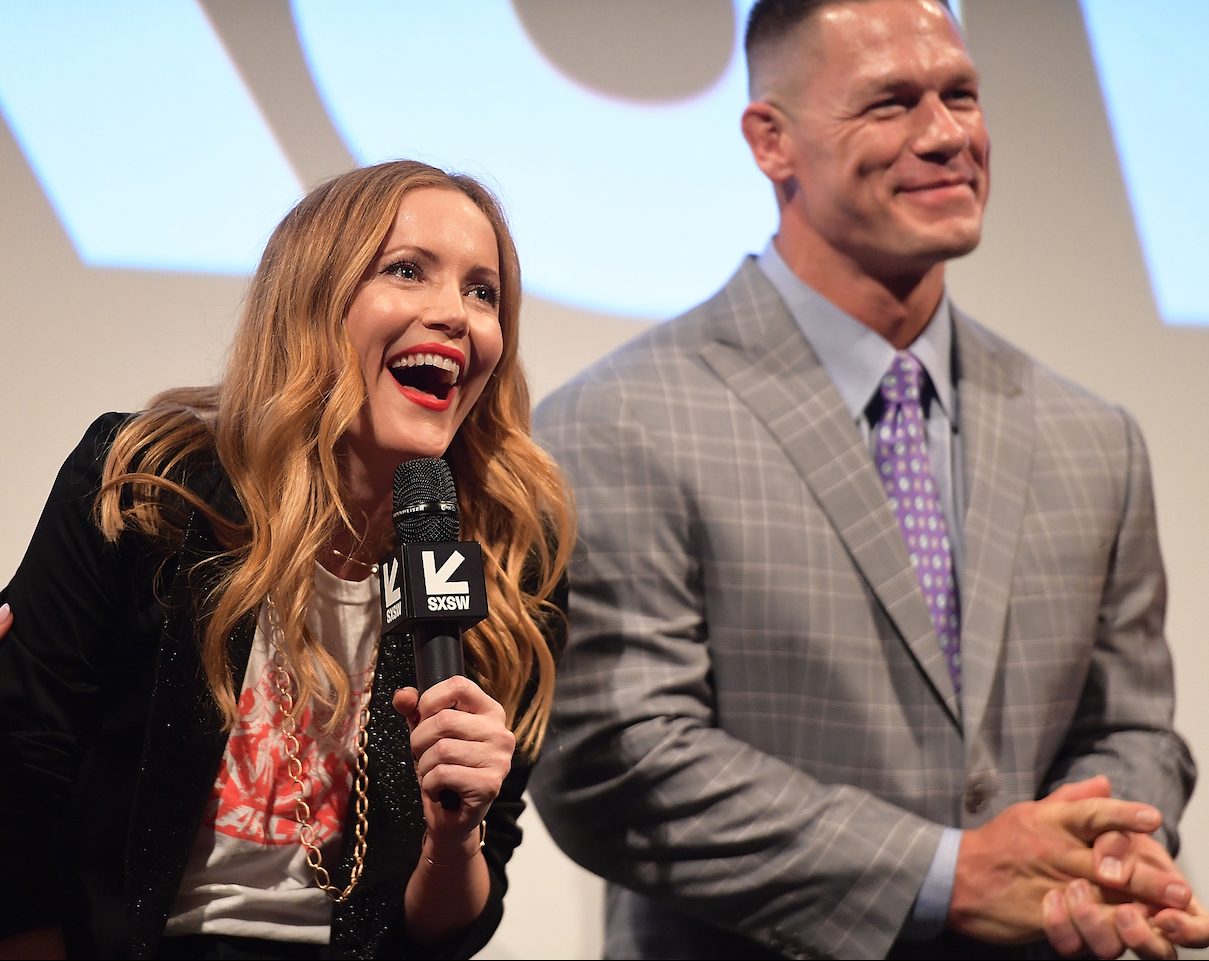 Leslie Mann and John Cena at the Blockers world premiere. Photo by Matt Winkelmeyer/Getty Images for SXSW